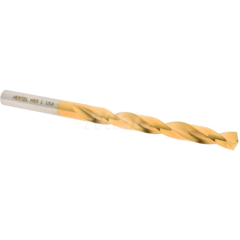 Hertel 66693854 Jobber Length Drill Bit Letter L (0.2900) Dia, 135 deg, HSS