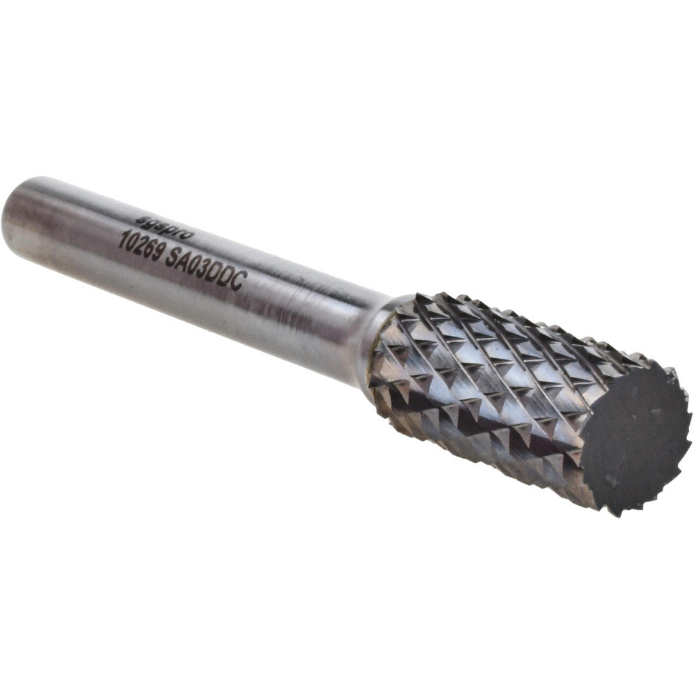 Kyocera SGS Precision Tools 10269 Abrasive Burr SA-3 DDC, 3/8" Cut Dia, Cylinder, Omega Cut