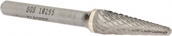 Kyocera SGS Precision Tools 10295 Abrasive Burr SL-3 DDC, 3/8" Cut Dia, Ball Nose Cone, Omega Cut