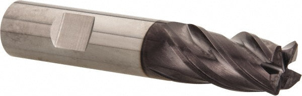 Kyocera SGS Precision Tools 36869 Corner Radius End Mill 5/8" Dia, 1-1/4" LOC, 0.04" Radius, 4 Flutes, Solid Carbide
