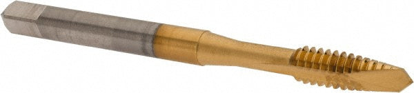 OSG 1213405 Spiral Point Tap #10-24 UNC, 2 Flutes, Plug Chamfer, 2B Class of Fit, HSS, TiN Coated
