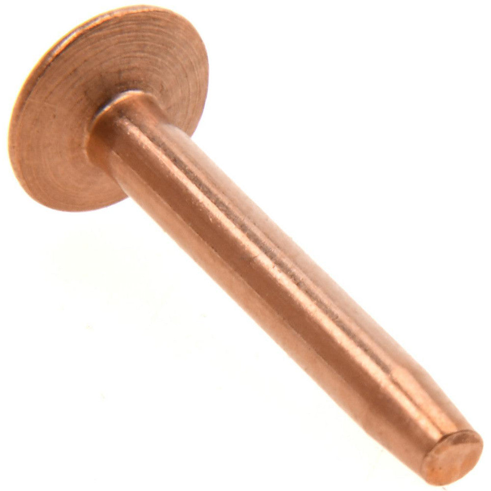 CLENDENIN BROTHERS, INC. 9A1264 #12 Wire Body Diam, Flat Copper Belt Rivet with Washer
