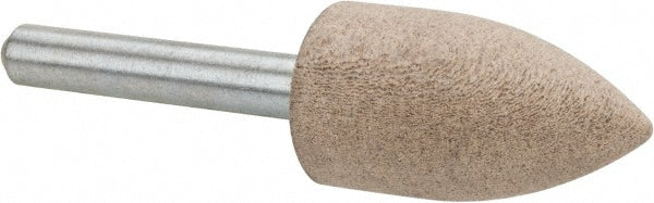 Cratex A12A120CXG 1/4 Mounted Point 1-1/4" Thick, 1/4" Shank Dia, A12, 120 Grit, Fine