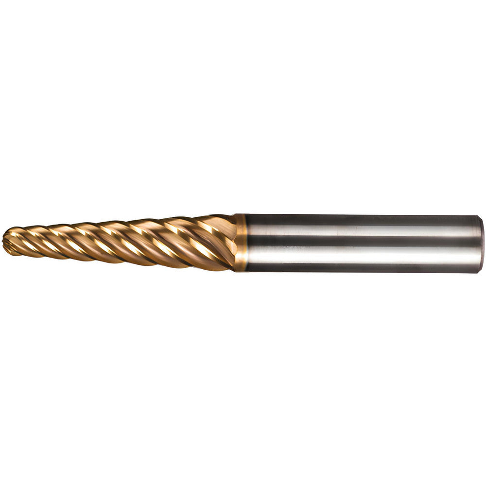 Kennametal 7078265 Ball End Mill 1/4" Dia, 1-9/16" LOC, 6 Flute, Solid Carbide
