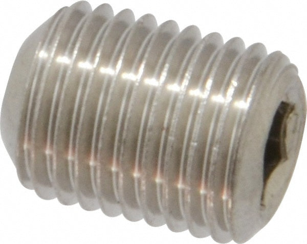 Value Collection R52001376 Set Screw 7/8-9 x 1", Cup Point, Stainless Steel, Grade 316
