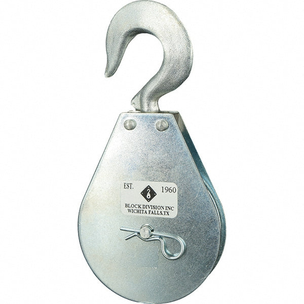 Block Division 03578-SN-C 1, 550 Lbs. Load Limit, Swivel Hook Block