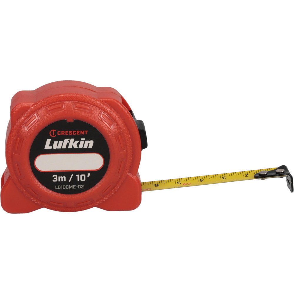 Lufkin L610CME-02 Tape Measure 10' Long, 1/2" Width, Yellow Blade