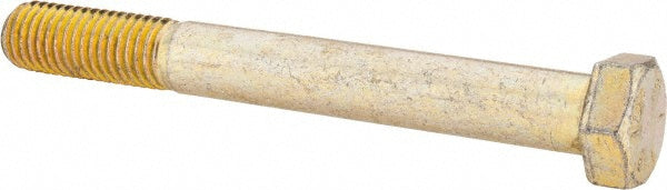 HHCS Made In USA 39160 Hex Head Cap Screw 5/8-11 x 5-1/2", Grade 8 Steel, Zinc Yellow Dichromate Finish