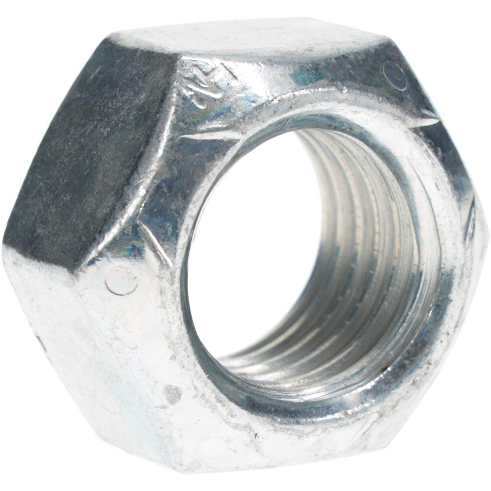 Value Collection 825290PR Hex Lock Nut Distorted Thread Lock, 1-8, Grade C Steel, Clear Cadmium Finish