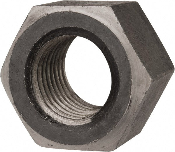 Value Collection 318420BR Heavy Hex Nut 1-1/2-6, Grade 2 Steel, Bright/Uncoated Finish