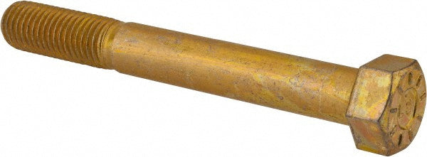 Value Collection 440598BR Hex Head Cap Screw 3/4-10, 6" Length Under Head, Grade L9 Steel, Yellow Zinc Dichromate Finish