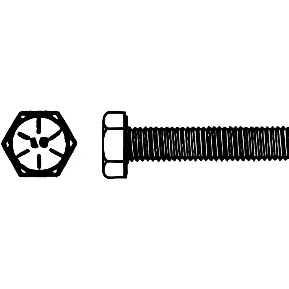 Big Bolt Corporation 34166FT8ZYDOM Hex Head Cap Screw 3/4-16 x 6", Grade 8 Steel, Zinc Yellow Dichromate Finish