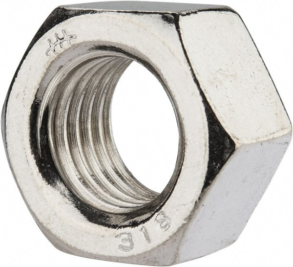 Value Collection R63084443 7/8-9 UNC Stainless Steel Right Hand Hex Nut