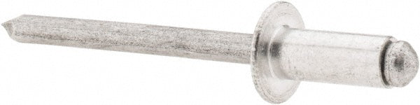 RivetKing ABA64/P250 Open End Blind Rivet Size 64, Dome Head, Aluminum Body, Aluminum Mandrel