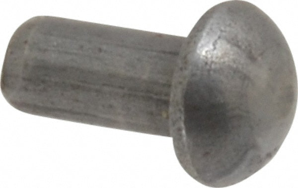 RivetKing 12N25RRDSP 1/8" Body Dia, Round Steel Solid Rivet