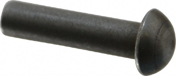 RivetKing 25N100RRDSP 1/4" Body Dia, Round Steel Solid Rivet
