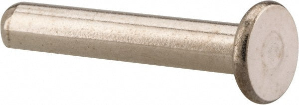 RivetKing 12N75RFL3P 1/8" Body Dia, Flat Stainless Steel Solid Rivet