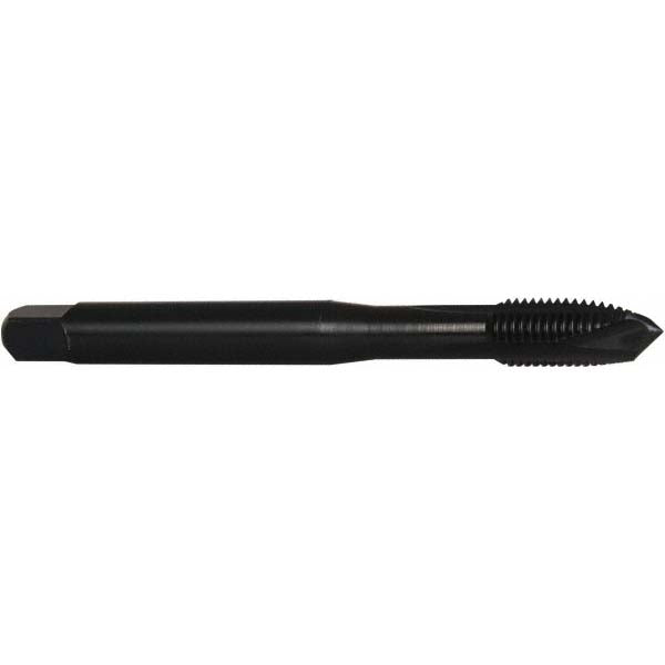 OSG 2591701 Spiral Point Tap M10x1.25 Metric Fine, 3 Flutes, Plug Chamfer, 6H Class of Fit, HSS-E Vanadium, Steam Oxide Coated