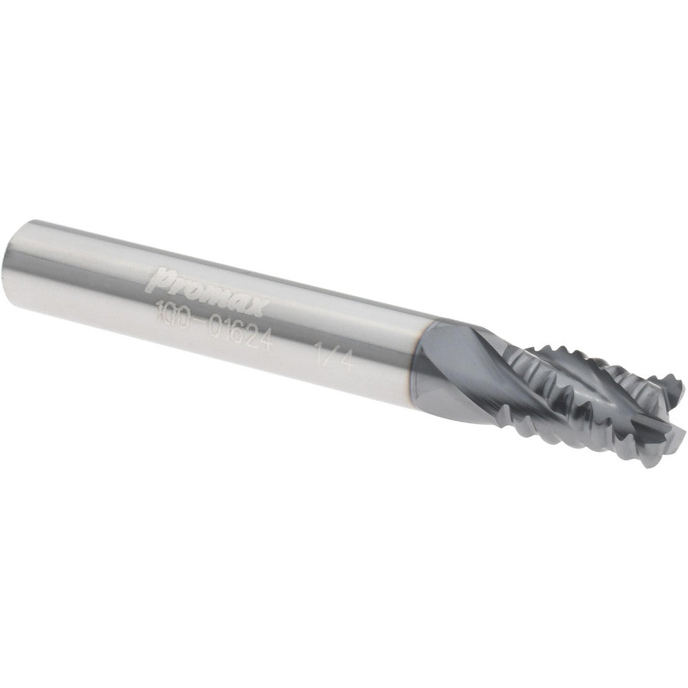 ProMax 100-01624 Carbide Roughing Endmill AlTin Coated, 1/4" Diameter, 1/4" Shank