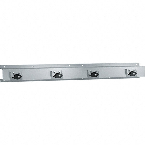 ASI-American Specialties, Inc. 0796-3 Mop & Broom Wall Hooks Wall Hook Type Mop Holder Material Stainless Steel Finish Satin Maximum Load Capacity 10.0lb Number of Holders 3.0