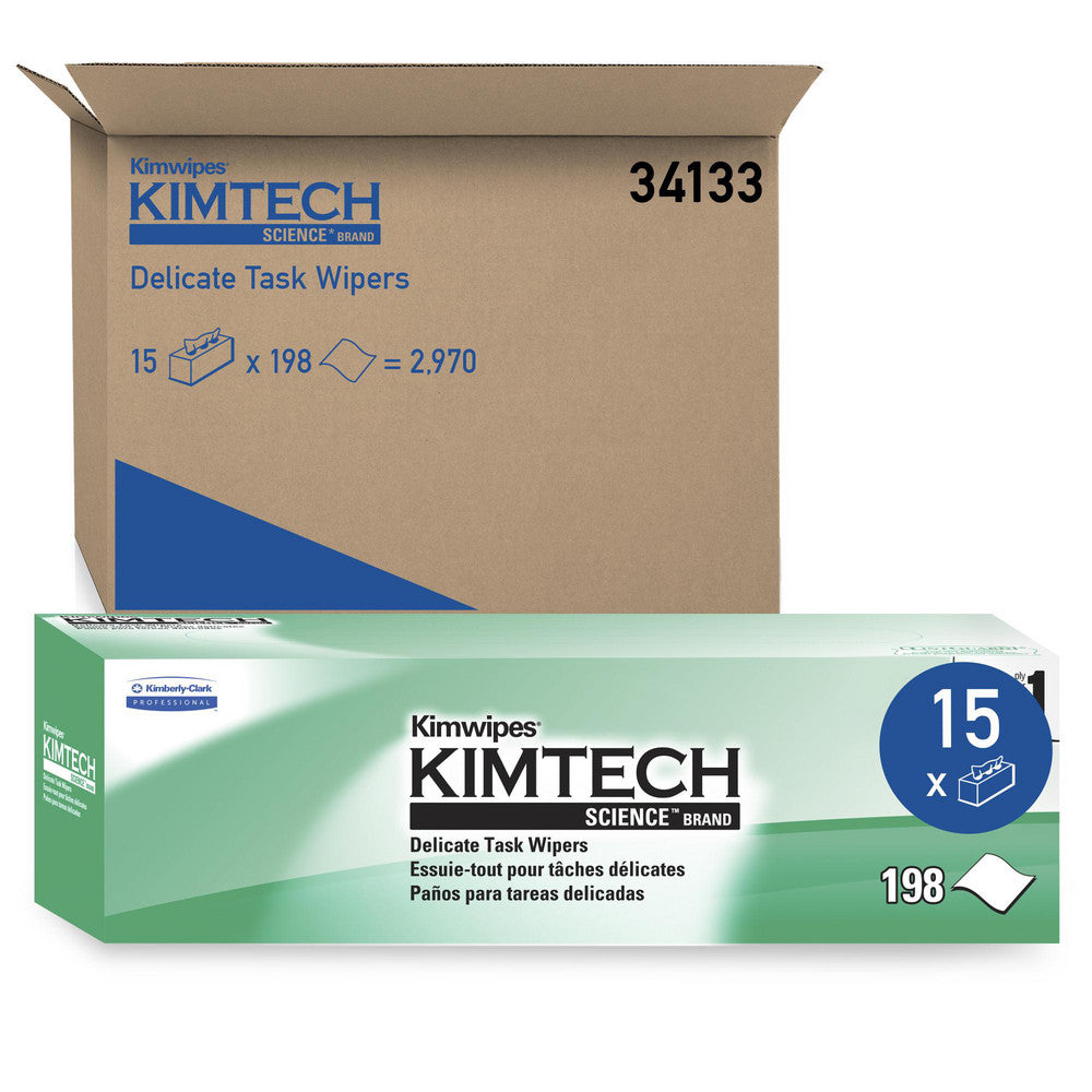 Kimtech 11564481 Science™ Kimwipes® Delicate Task Wipes (34133), Pop-Up Box, White