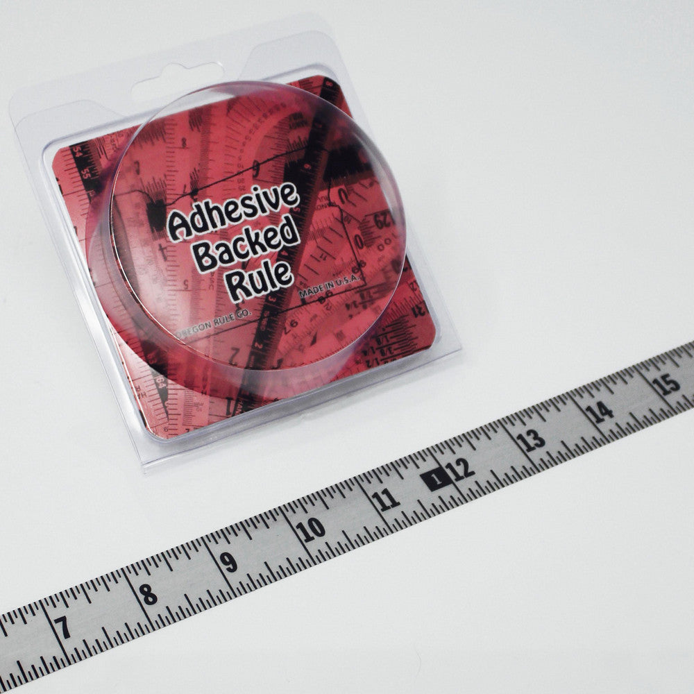 OREGON RULE COMPANY FR-S720L-TC 60 Ft. Long x 1 Inch Wide, 1/16 Inch Graduation, Silver, Mylar Adhesive Tape Measure