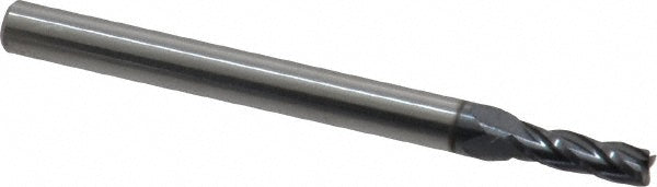 Kyocera SGS Precision Tools 30196 Square End Mill 0.0938" Dia, 0.2813" LOC, 4 Flute, Solid Carbide