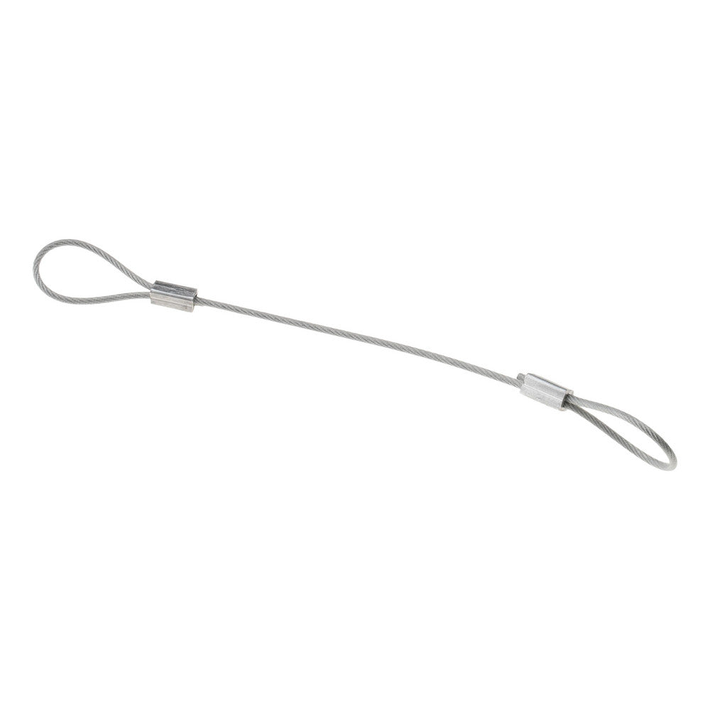 Value Collection P20021 6" Long, Steel Cable Loop & Loop End, Quick Release Pin Lanyard