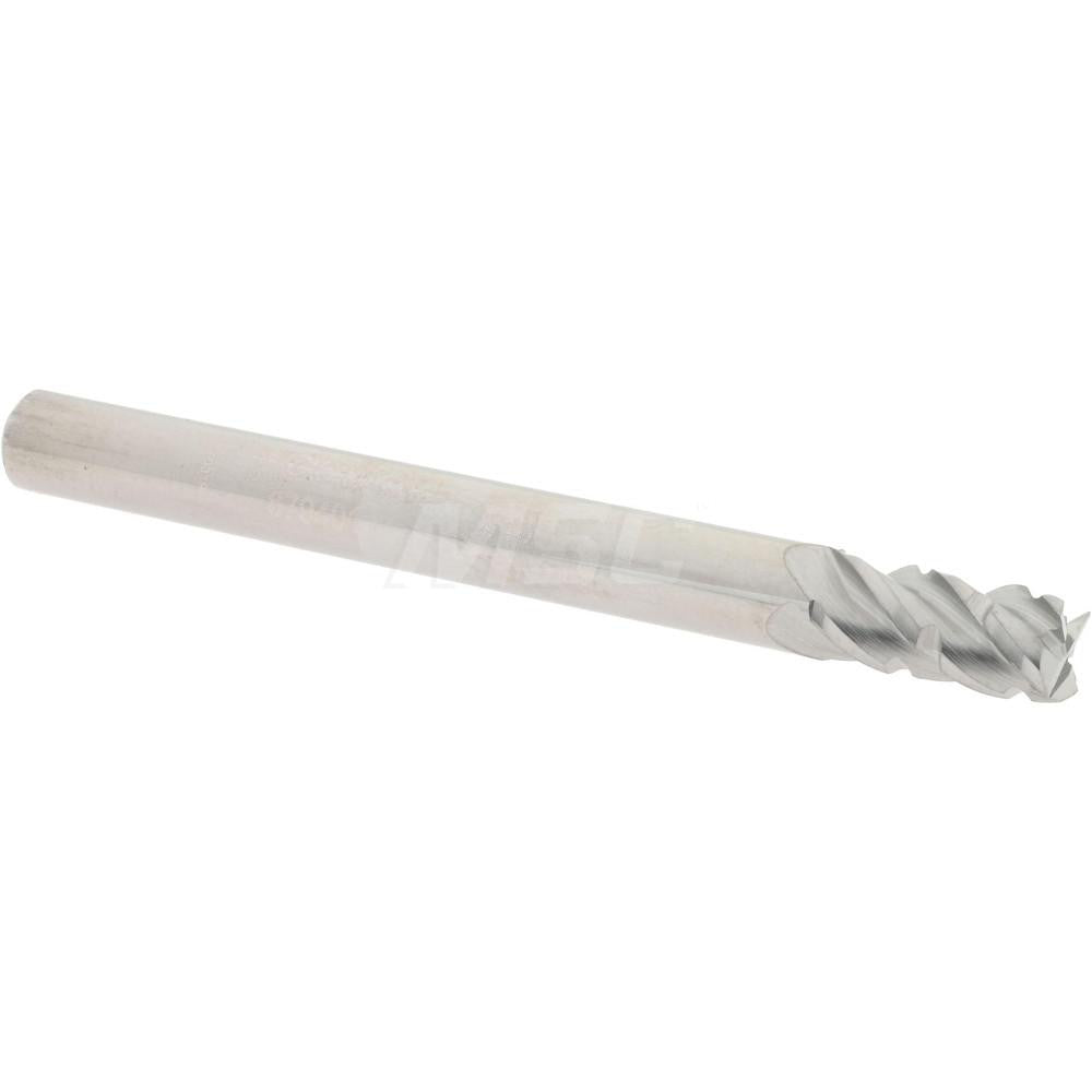 Accupro 67940197 Roughing & Finishing End Mill 3/16" Dia, 4 Flutes, Square End, Chipbreaker, Solid Carbide