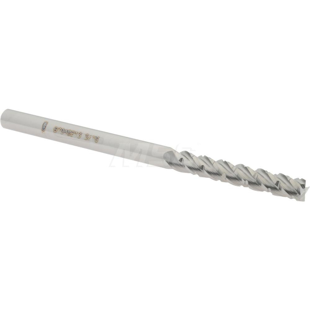 Accupro 67940213 Roughing & Finishing End Mill 3/16" Dia, 4 Flutes, Square End, Chipbreaker, Solid Carbide