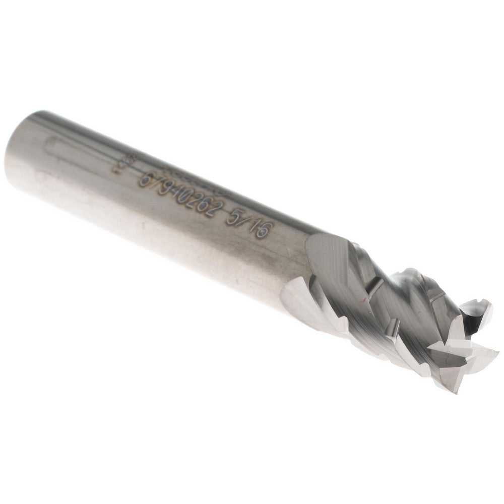 Accupro 67940262 Roughing & Finishing End Mill 5/16" Dia, 4 Flutes, Square End, Chipbreaker, Solid Carbide