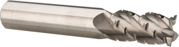 Accupro 67940346 Roughing & Finishing End Mill 1/2" Dia, 4 Flutes, Square End, Chipbreaker, Solid Carbide