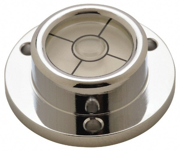 Geier & Bluhm, Inc. 2-12020 1-1/4 Inch Base Diameter x 0.44 Inch Overall Height, 1 Circle, Brass Bull's Eye Circular Level