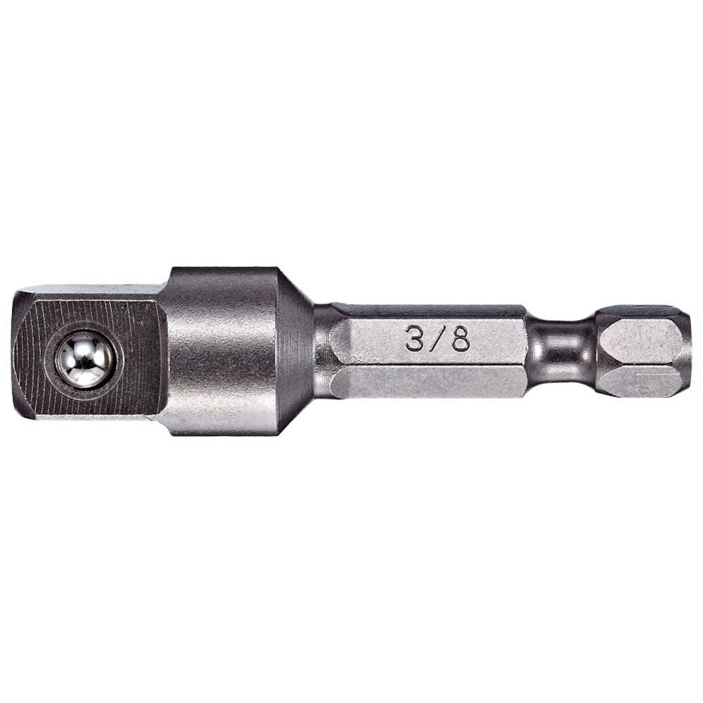 VEGA Industries 1200ADP38 Socket Adapters & Universal Joints Adapter Type Male Adapter Male Size 3/8 Female Size 3/8 Socket Drive to 1/4 Hex Male Drive Style Hex Overall Length (Inch) 8 Female Drive Style Square