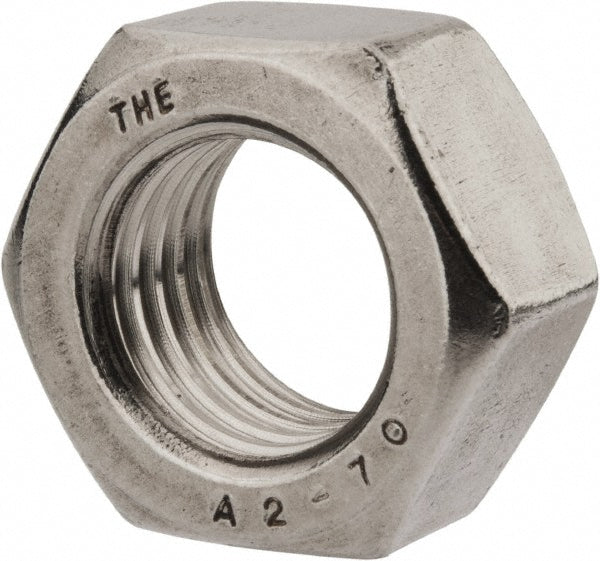 Value Collection 5542 Hex Nut M24 x 3, Grade 18-8 & Austenitic Grade A2 Stainless Steel, Uncoated