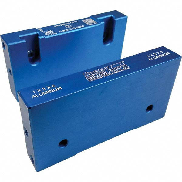 Snap Jaws 6MAJ-300 Vise Jaw 6.0000" Wide, 3" High, 1.0000" Thick, Flat