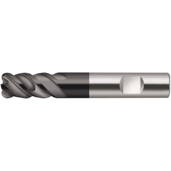 Walter-Prototyp 6579281 Corner Radius End Mill 3/8" Dia, 7/8" LOC, 0.08" Radius, 3 Flutes, Solid Carbide