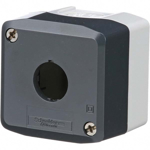 Schneider Electric XALD01H7 1 Hole, 22mm Hole Dia, Polycarbonate Pushbutton Switch Enclosure
