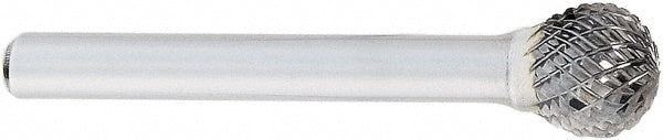OSG 868-3750 Abrasive Bur SD-3L6, 3/8" Cut Dia, Ball, Double Cut