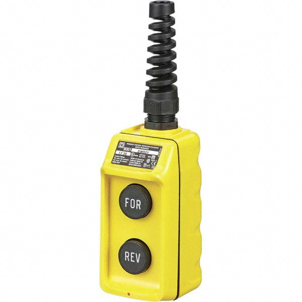 Schneider Electric 9001BW93Y Pendant Control Station Momentary, 2NO, Forward & Reverse
