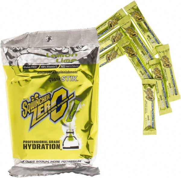 Sqwincher 159060106 Activity Drink 0.11 oz, Packet, Lemon-Lime, Powder, Yields 20 oz