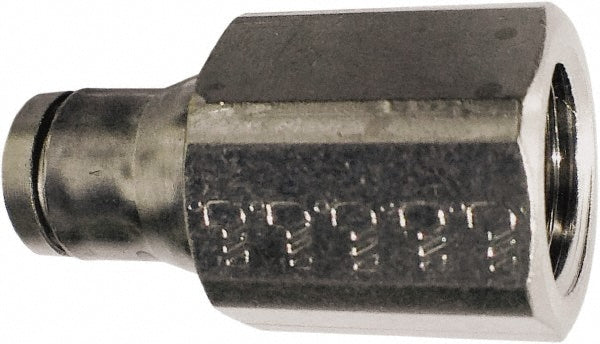 Legris 3614 06 13 Push-To-Connect Tube to Female & Tube to Female BSPP Tube Fitting Female Connector, 1/4" Thread