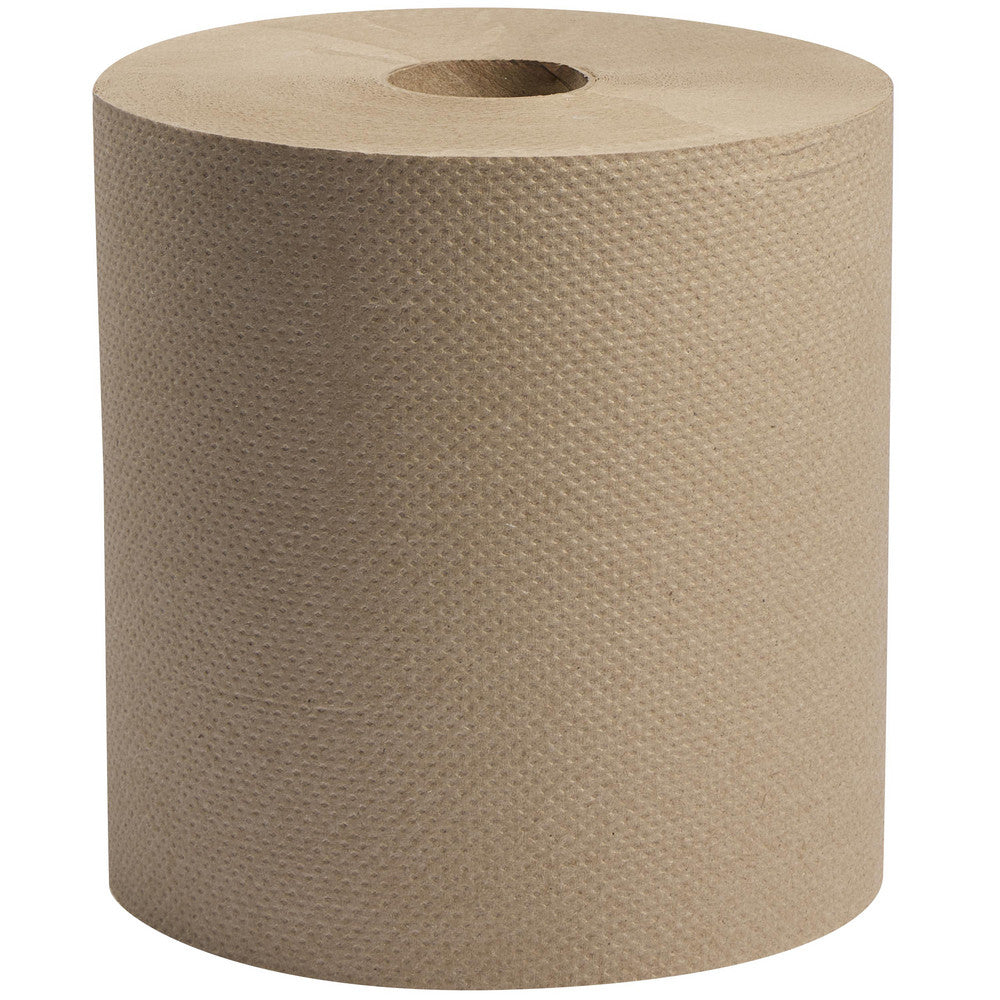 Pro-Source 68995547 Paper Towels Hard Roll, 6 Rolls, 1 Ply, Recycled Fiber