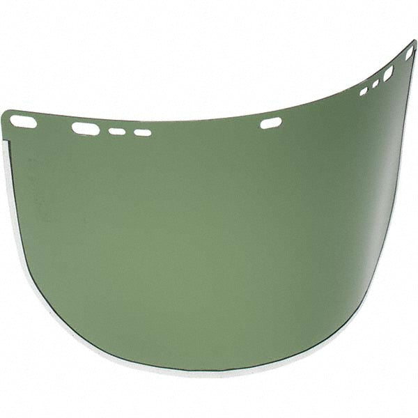 Jackson Safety 29053 Face Shield Windows & Screens Replacement Window, Green, 8" High, 0.04" Thick