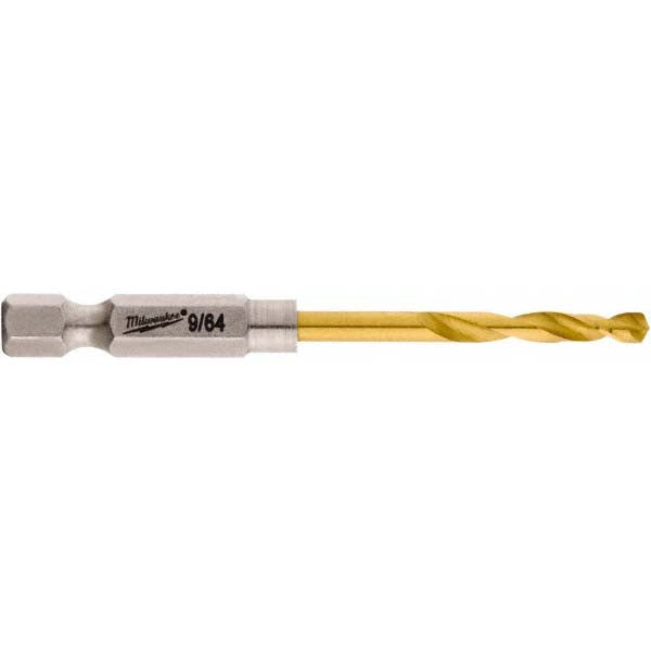 Milwaukee Tool 48-89-4606 Mechanics Drill Bit 9/64" Dia, 135 ° Point, High Speed Steel, Hex Shank, Split Point