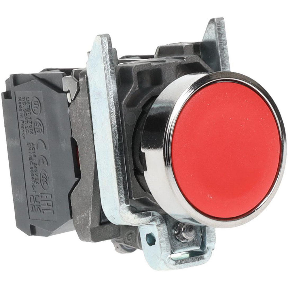 Schneider Electric XB4BA45 Push-Button Switch 22 mm Mounting Hole Dia, Momentary (MO)