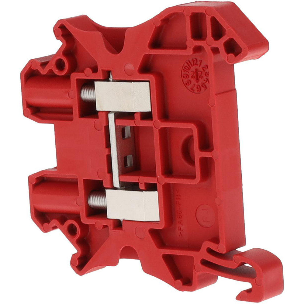Schneider Electric NSYTRV42RD 1 Pole, 1,000 Volt, 32 Amp, -40 to 266°F, DIN Rail Mount, Polyamide Passthrough Terminal Block