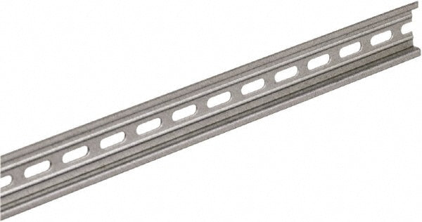 Square D 9080MH339 1m Long x 0.3 Inch Wide x 1.38 Inch High x Steel DIN Rail