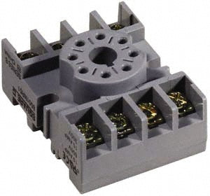 Square D 8501NR51B 8 Pins, 300 VAC, 10 Amp (CSA) and 15 Amp (UL), Octal Relay Socket