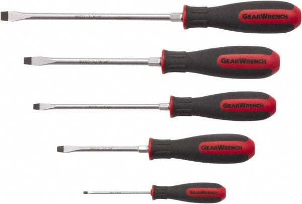 GEARWRENCH 80053H Screwdriver Set 5 Pc, Slotted